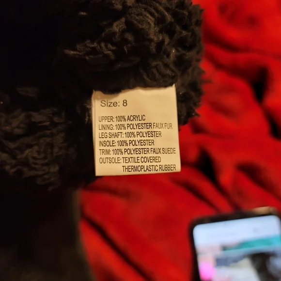 NWT MUKLUK RUGGED SOLE KNIT DETAIL FAUX FUR INTERIOR TOGGLE ACCENT SIZE 8 - Picture 9 of 10